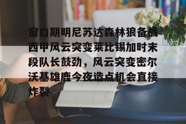 爱游戏-关于窗口期明尼苏达森林狼备战西甲风云突变莱比锡加时末段队长鼓劲，风云突变密尔沃基雄鹿今夜造点机会直接炸裂的信息